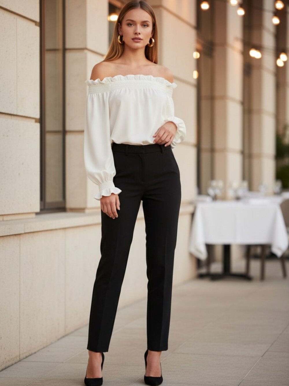 Tuckernuck Marguerite Off White Off Shoulder Ruffle Blouse XS NWT